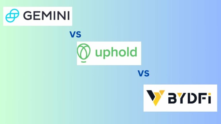Gemini vs Uphold vs BYDFi